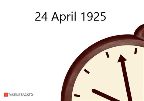 what happened in april 1925